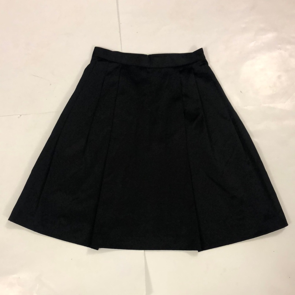 kate spade Black A-Line Pleated Skirt